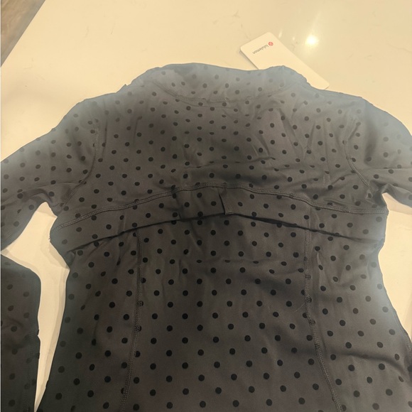 lululemon athletica Define Cropped Black Polka Flocked Jacket - Picture 3 of 4